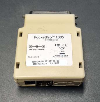 Silex PocketPro 100S 2933-S 10/100 Printserver parallel gebraucht