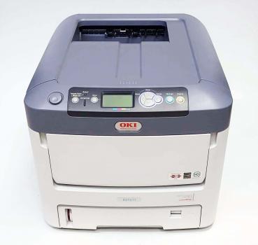 OKI ES7411 DN Farblaserdrucker bis DIN A4 inkl. Duplex gebraucht, erst 46.000 gedr. Seiten